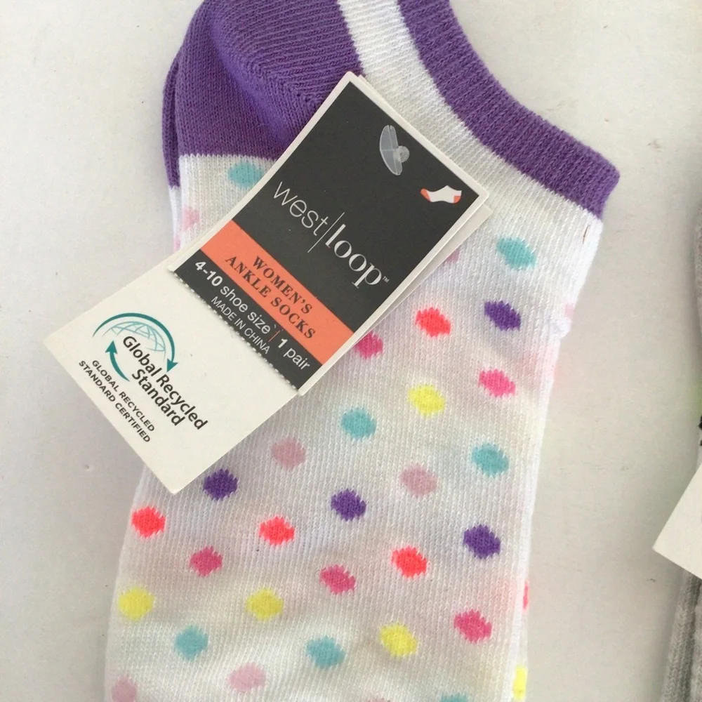 WEST LOOP TWO PAIRS ANKLE SOCKS NWT